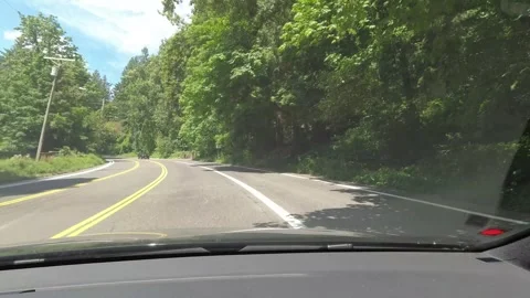 Editorial of Dash camera in car driving in Portland Oregon February 2, 2024 Видео 264684126