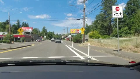 Editorial of Dash camera in car driving in Portland Oregon February 2, 2024 Vidéo 264684565