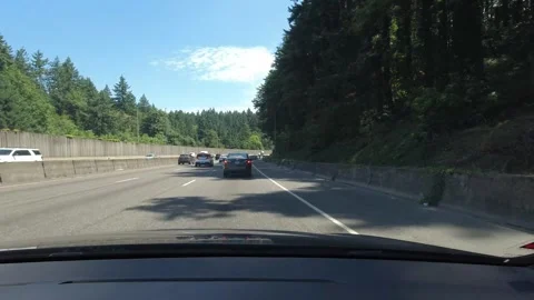 Editorial of Dash camera in car driving in Portland Oregon February 2, 2024 Vidéo 264684810