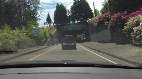 Editorial of Dash camera in car driving in Portland Oregon February 2, 2024 Vidéo 264684968