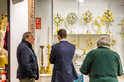 EDITORIAL DEVOTIO Religious products and service exhibition Stock Photos
