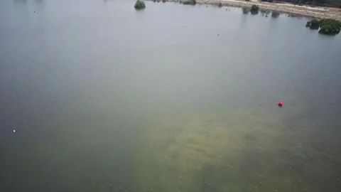 Editorial Drone Shot of Ancol Waterfront Recreation Area in North Jakarta Stock Footage 341829805
