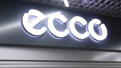 Editorial of Ecco Retail Store Exterior shop Logo Stock Footage 259745790
