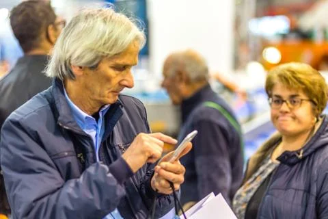 EDITORIAL, EIMA Exhibition Stock Photos