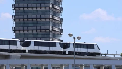 Editorial Footage - Old LAX Tower With SkyLink: May 7, 2026 Stock Footage 337678434