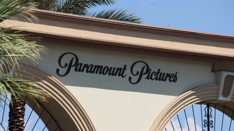 Editorial Footage - Paramount Pictures Studio Gate: Sep 16, 2025 Stock Footage 320918842