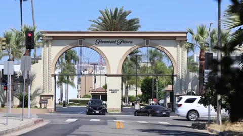 Editorial Footage - Paramount Studio Gate: Sep 16, 2025 Stock Footage 319448767