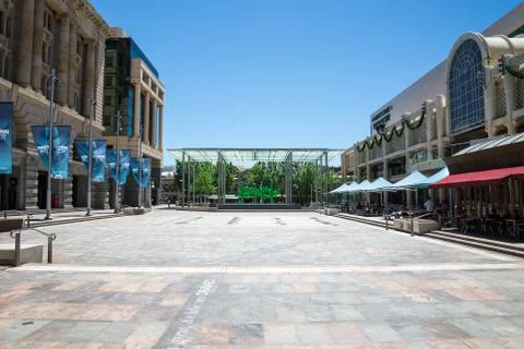 EDITORIAL: Forrest Place Square in Perth City Centre, Western Australia Stock Photos