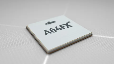 Editorial, Fujitsu A64FX ARM microprocessor Video stock 129937903