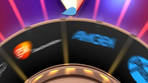 Editorial Game wheel AMGEN	 Stock Footage 98767035