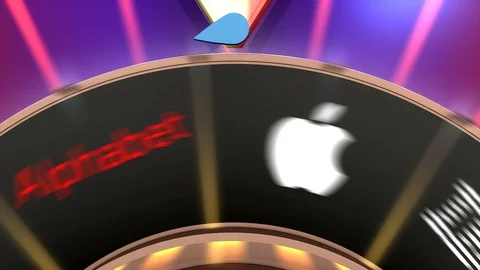 Editorial Game wheel Apple Vídeos de archivo 98770862