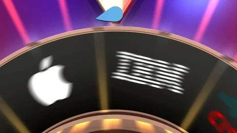 Editorial Game wheel IBM Stock Footage 98770432