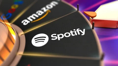 Editorial Game wheel Spotify Vídeos de archivo 98772958