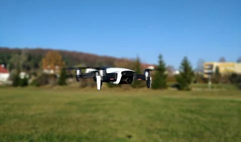 Editorial Image of the White DJI MAVIC AIR drone. Stock Photos