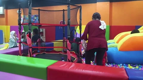 Editorial : Indoor Playground Stock Footage 146349512