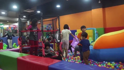 Editorial : Indoor Playground Video stock 146349605