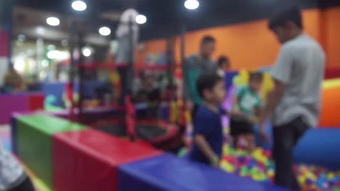 Editorial : Indoor Playground Stock Footage 146349657