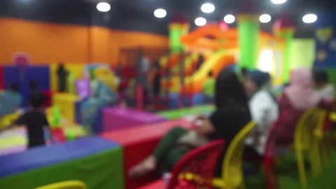 Editorial : Indoor Playground Stock Footage 146349763