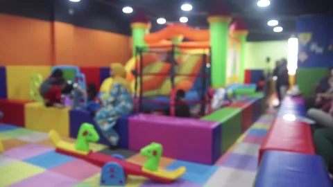 Editorial : Indoor Playground Stock Footage 146349772
