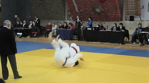 EDITORIAL: JUDO COMPETITION Stock Footage 50453920