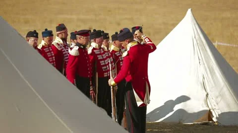 Editorial - Kilties check the weapon Video stock 20475673