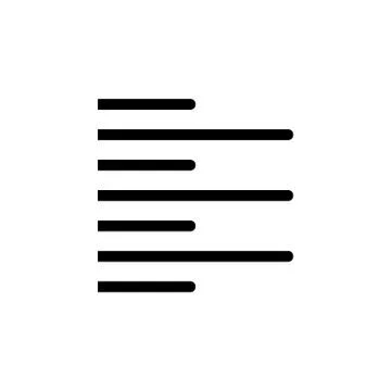 Editorial, left, text icon. Simple glyph vector of text editor set icons for  Stock Illustration