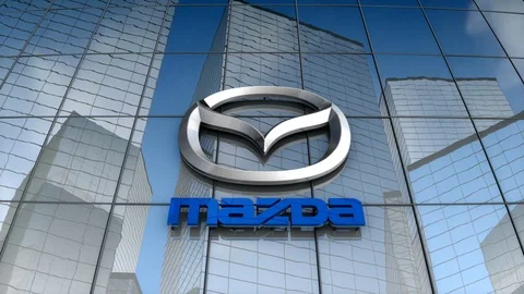 Editorial, Mazda Motor building	 Stock Footage 79022249