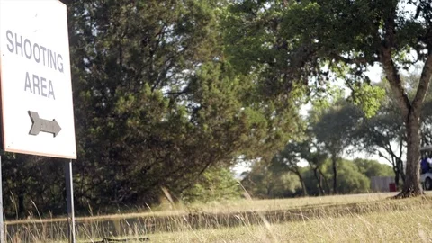 Editorial Mixed Clips of Skeet Shooting Outing Video stock 76005732