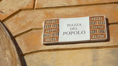 EDITORIAL, PIAZZA DEL POPOLO Stock Footage 87235077
