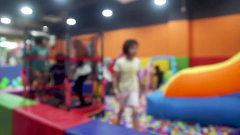 Editorial:  playground in shopping complex. Video stock 146349574