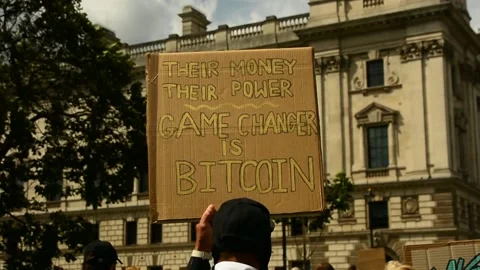 Editorial, protest against WALL Street in London, June 2020, Westminster Video stock 133201827