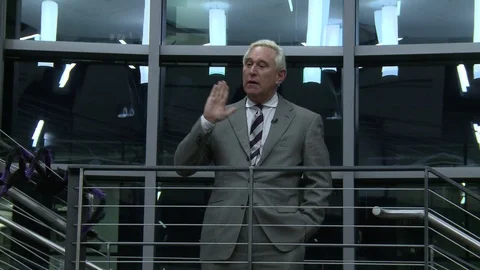 Editorial: Roger Stone Broll 2 Stock Footage 95343927