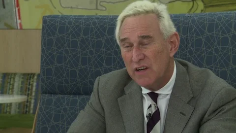 Editorial: Roger Stone Interview About Trump Stock Footage 95343608