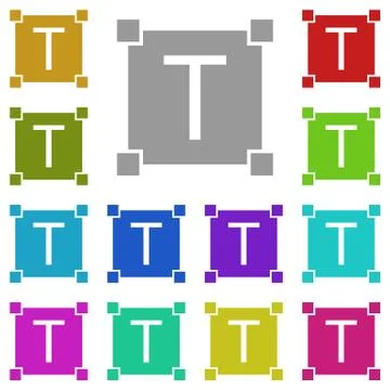 Editorial, select, text multi color icon. Simple thin line, outline vector of Stock Illustration