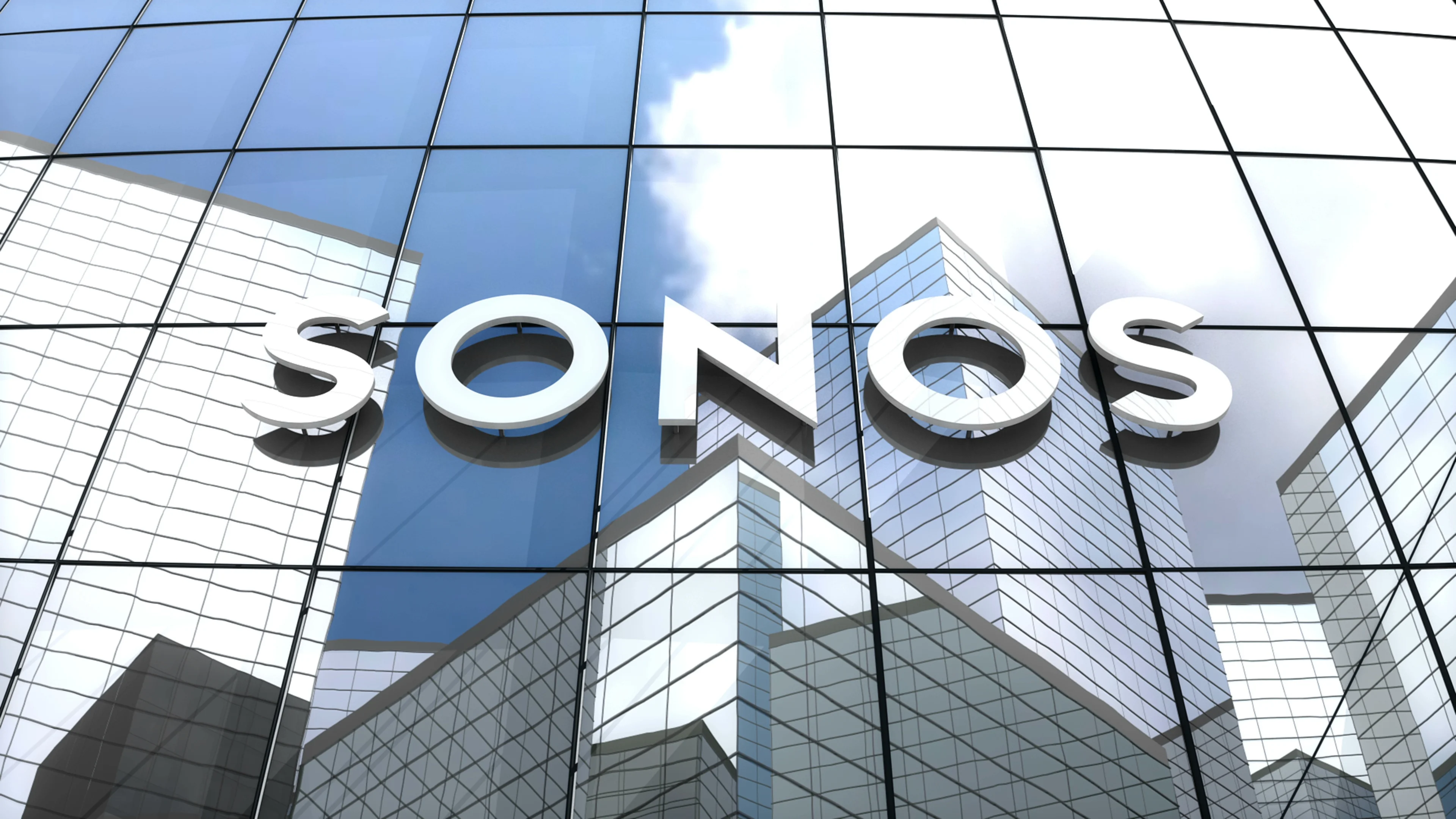 Ni hage Meget Editorial, Sonos Inc. logo on glass buil... | Stock Video | Pond5
