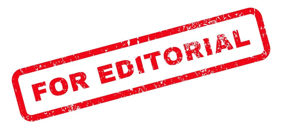 For Editorial Text Rubber Stamp Stock Illustration