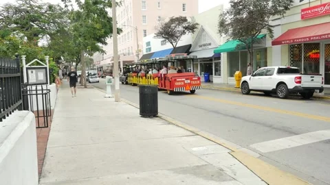 Editorial Use Only January 20, 2025,  Key West,  Florida, USA. View down Duval S Stock Footage 300803653