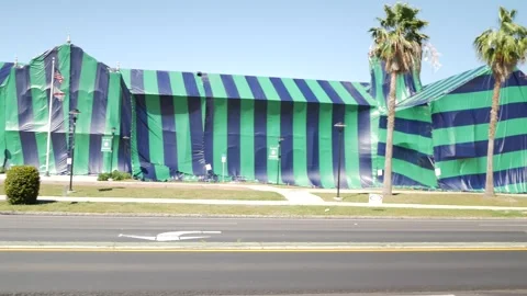 Editorial Use Only March 19, 2025. St. Petersburg, FL, USA. Termite tent over Hi Stock Footage 304642673