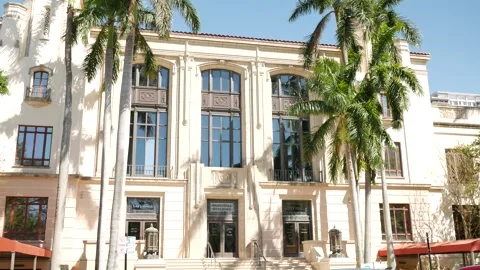 Editorial Use Only March 19, 2025. St. Petersburg, FL, USA. Pan up stairs from s Stock Footage 304642743