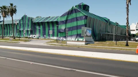 Editorial Use Only March 19, 2025. St. Petersburg, FL, USA. Termite tent over Hi Video stock 304642842