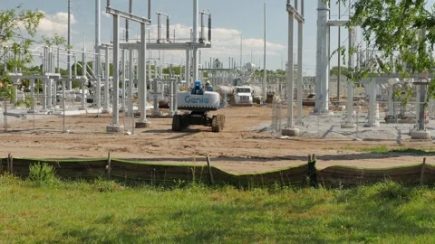 Editorial Use Only March 27, 2025. St. Petersburg, FL, USA. Construction site wi Stock Footage 305505773