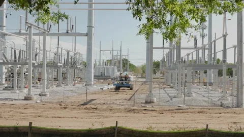 Editorial Use Only March 27, 2025. St. Petersburg, FL, USA. Construction site wi Stock Footage 305505931