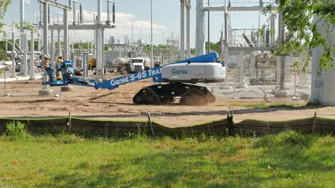 Editorial Use Only March 27, 2025. St. Petersburg, FL, USA. Construction site wi Stock Footage 305505935