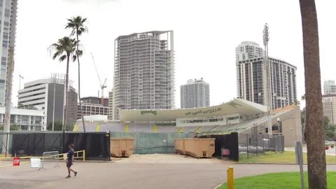 Editorial Use Only May 17, 2024 St. Petersburg, Florida, USA. From south towards Stock Footage 275771437