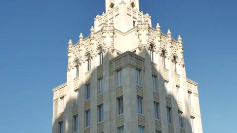 Editorial Use Only October 29, 2024, St. Petersburg  Florida, USA. Pan up toward Stock Footage 289846006