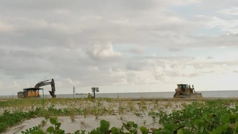 Editorial Use Only Sept 3, 2024 St. Pete Beach, FL towards Gulf of Mexico as hea Stock Footage 283662369