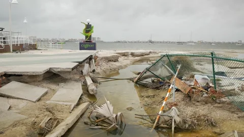 Editorial Use Only Wide view November 7, 2024. Gulfport, FL, USA. Green Historic Stock Footage 291309882