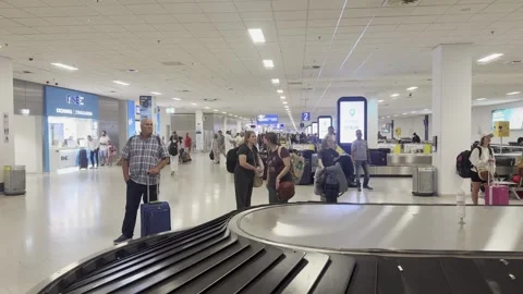 Editorial video of baggage claim at Athens International Airport Stock Footage 345170702