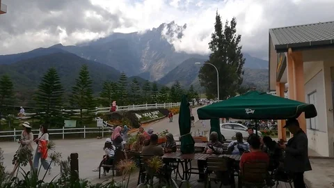 Editorial : Visitors enjoy sight seeing at Desa Dairy farm at Kundasang, Sabah. Video stock 119187771