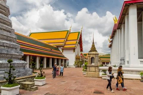 Editorial Wat Pho Buddhist Temple and the Thai Massage School Stock Photos